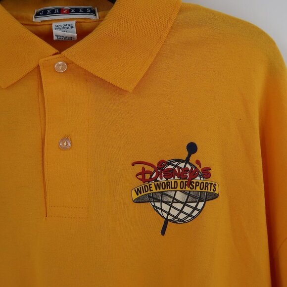 Disney's Wild World of Sports Yellow Polo Shirt Size XXL - Picture 4 of 7